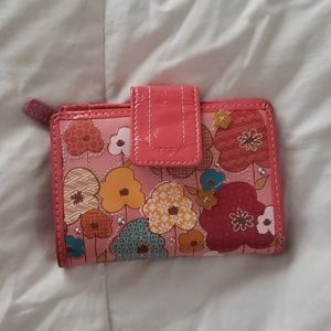 Pink floral Fossil Wallet